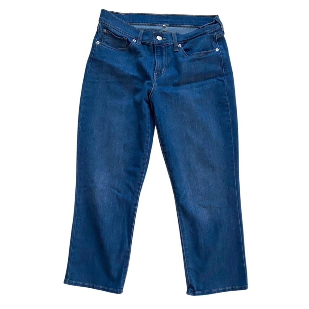 Levis Womens Medium Wash Cropped Jeans Size 29 Stretch Casual Wear‎